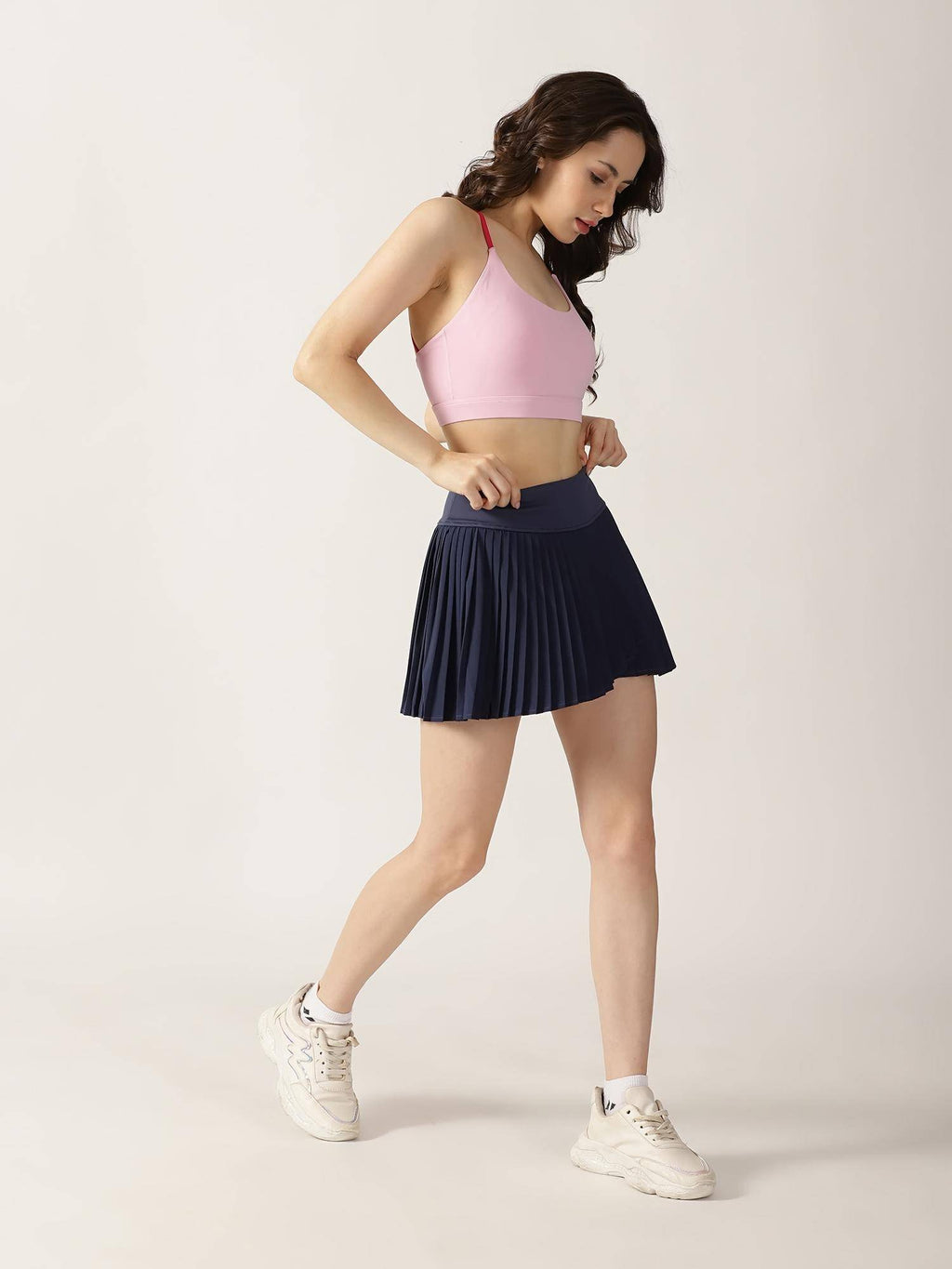 Women Pink Playdate Strappy Sports Bra | sb09 - view 6