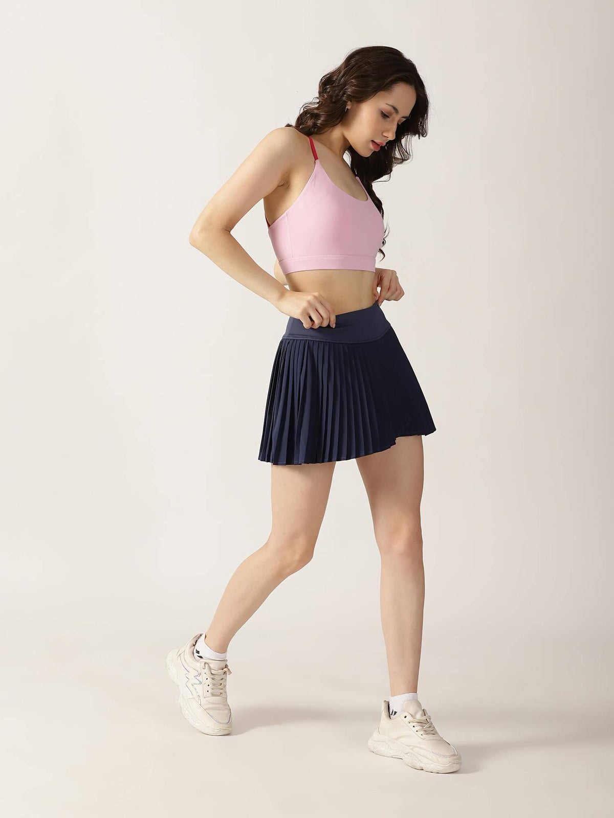 Women Pink Playdate Strappy Sports Bra | sb09 - view 6