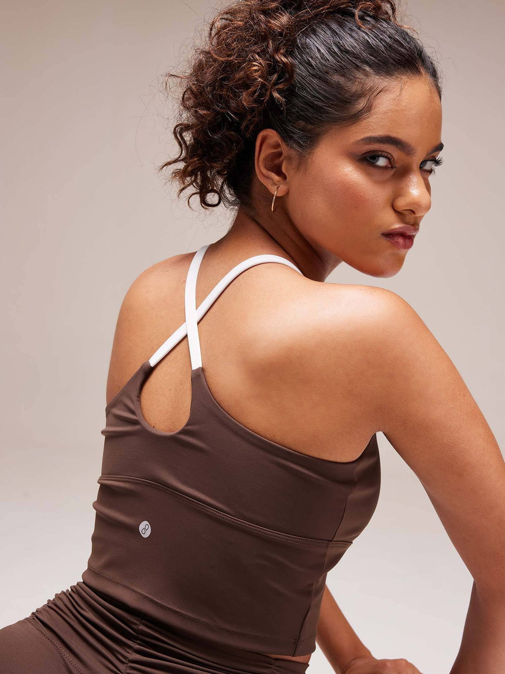 Black Cross Back Sports Bra | sb09 - view 11