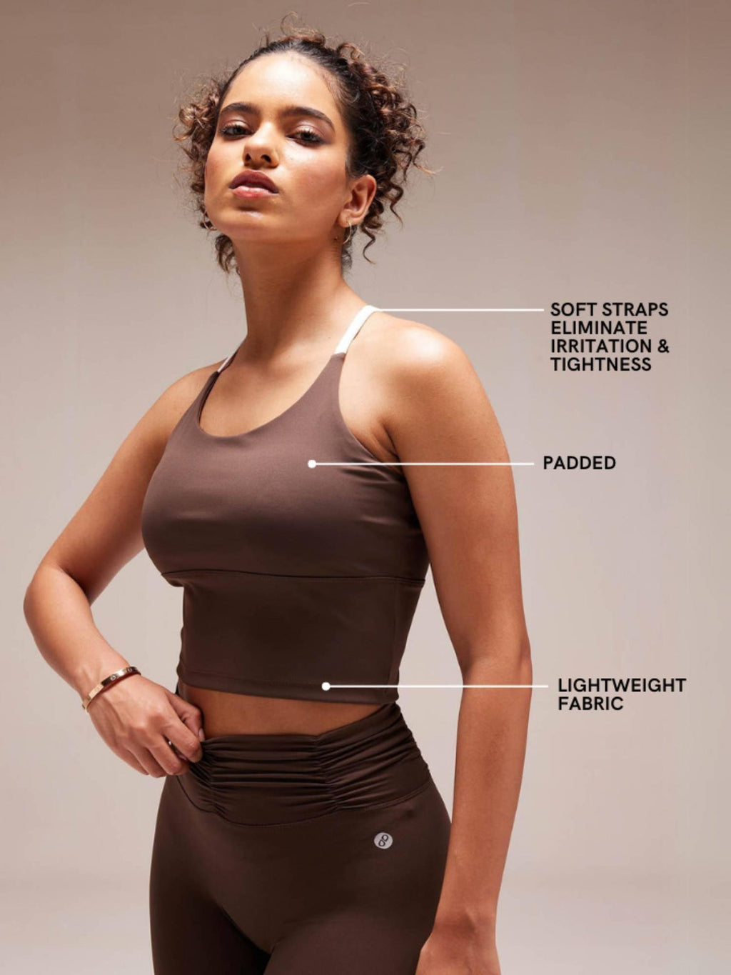 Black Cross Back Sports Bra | sb09 - view 14