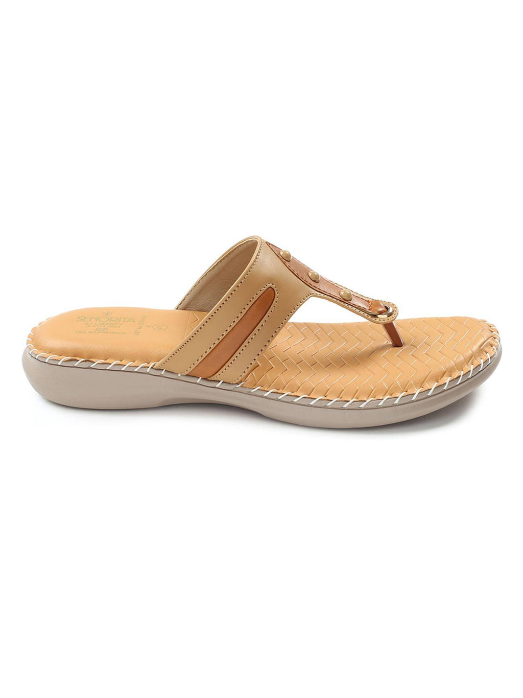 Cream Platform Round Toe Sandal | SD89 - view 11