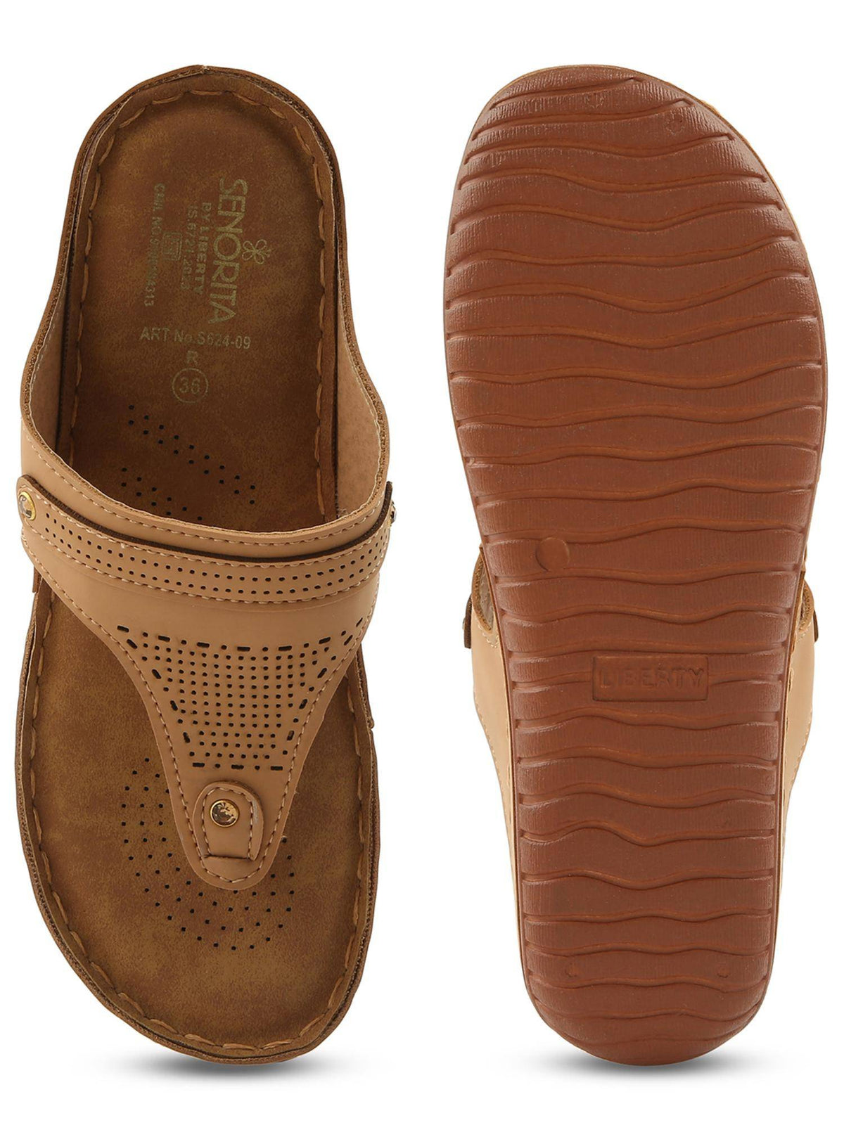 Beige Platform Round Toe Sandal | SD89 - view 7