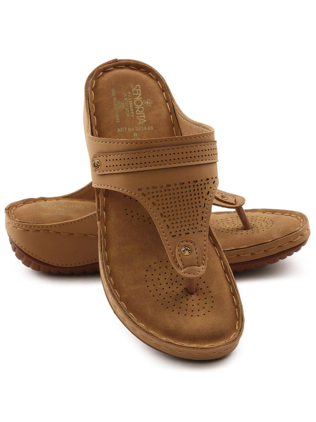 Beige Platform Round Toe Sandal | SD89 - view 8