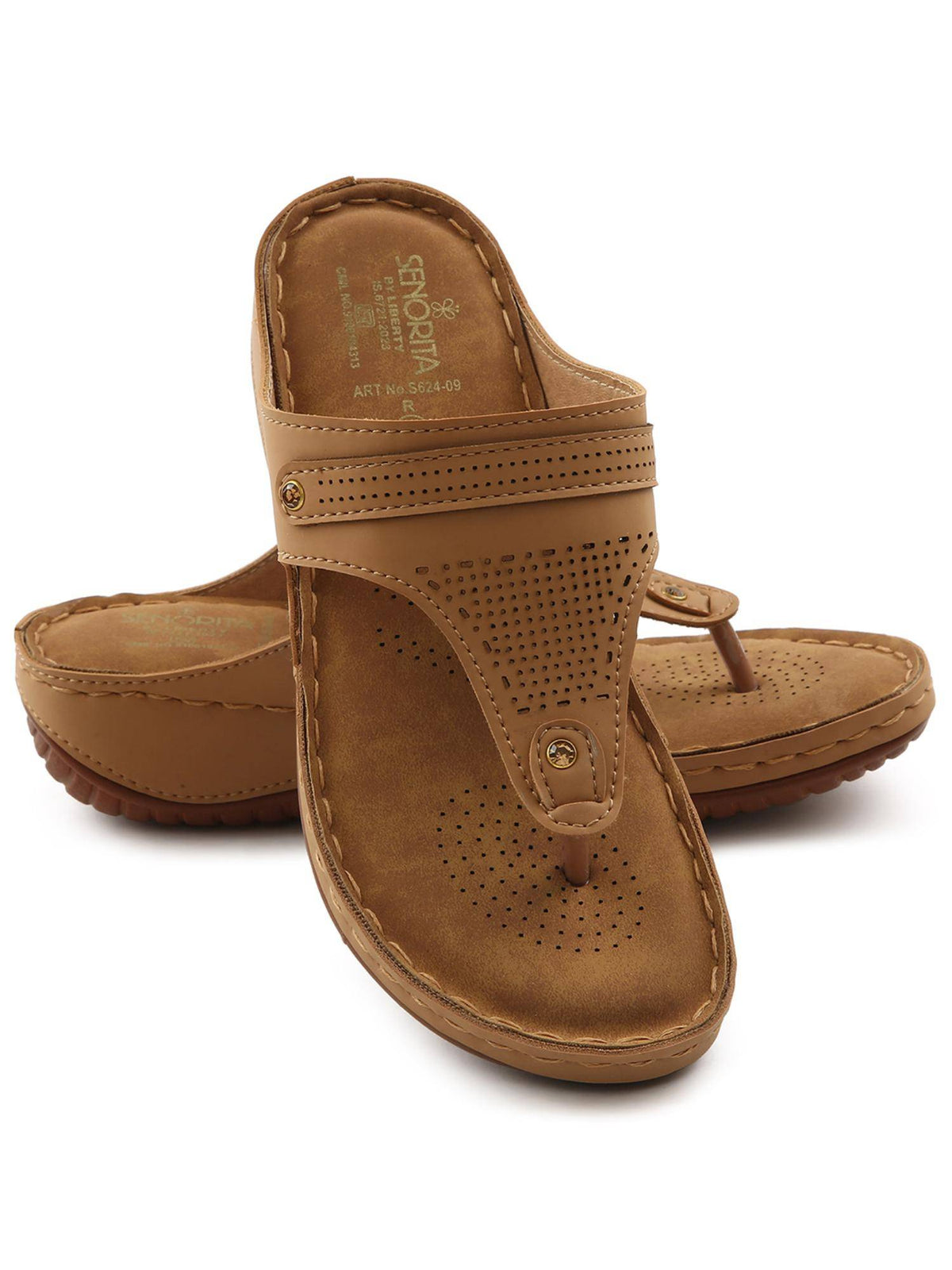 Beige Platform Round Toe Sandal | SD89 - view 8