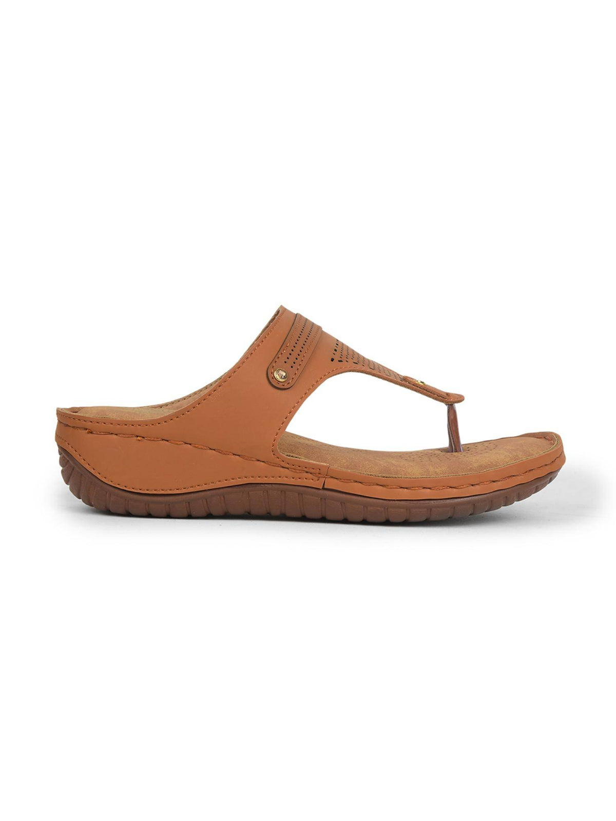 Beige Platform Round Toe Sandal | SD89 - view 10