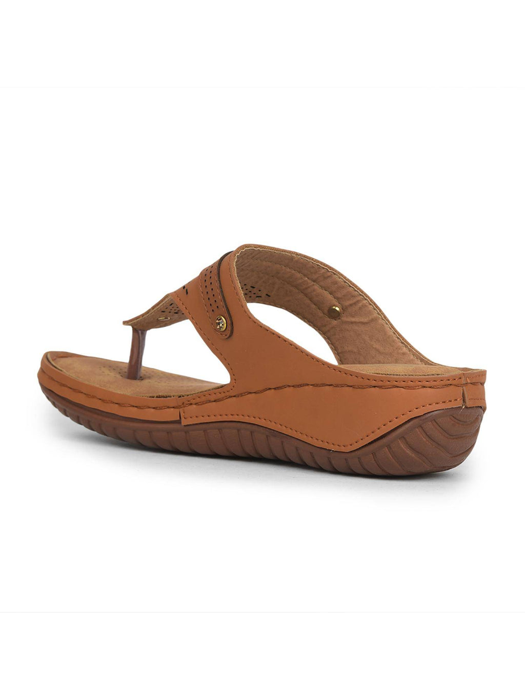 Beige Platform Round Toe Sandal | SD89 - view 11