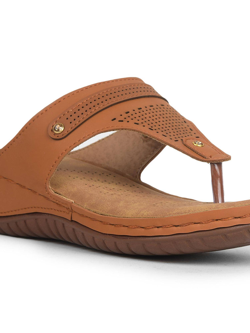 Beige Platform Round Toe Sandal | SD89 - view 13