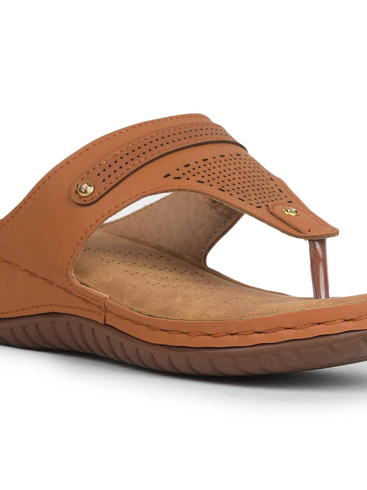 Beige Platform Round Toe Sandal | SD89 - view 13