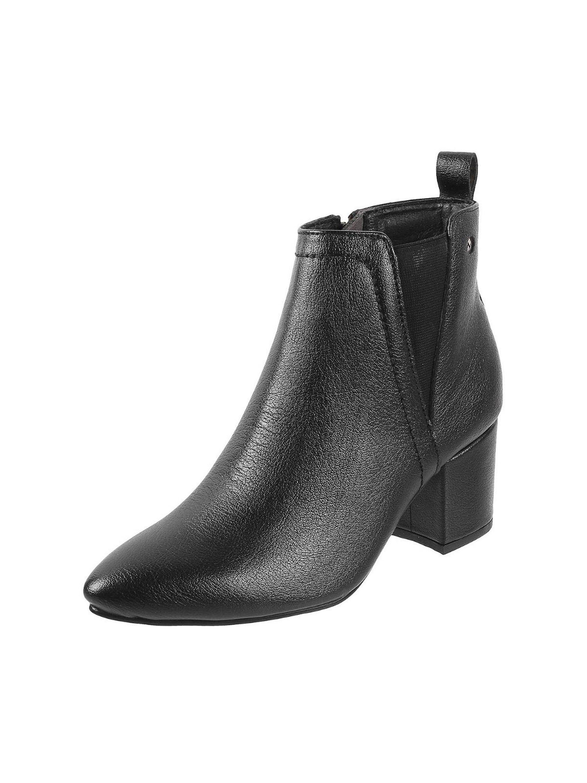 Women Textured Synthetic Black Chelsea Boots | BT61 - view 2