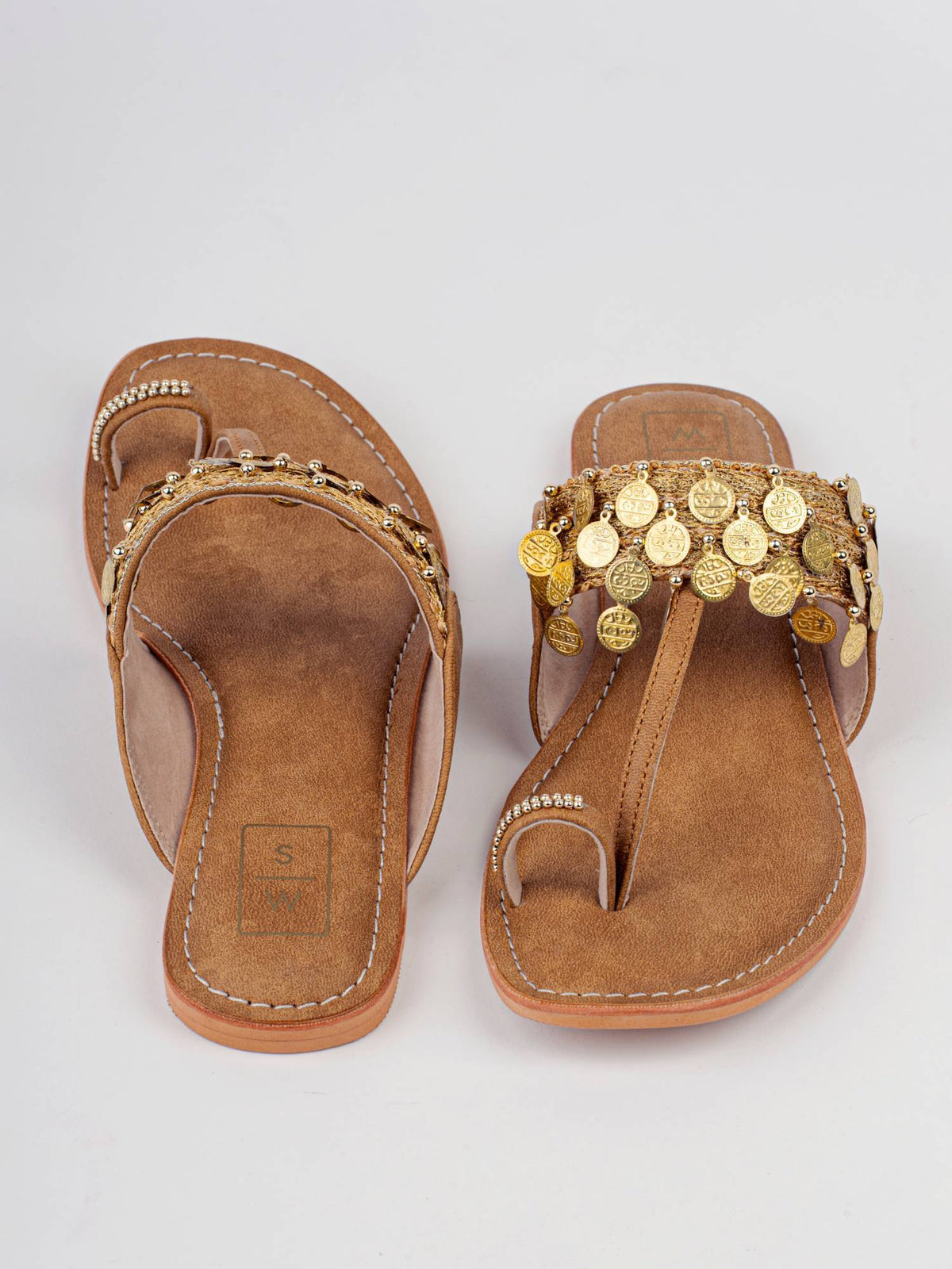 Women Brown Naira Vegan Kolhapuri | F61 - view 2