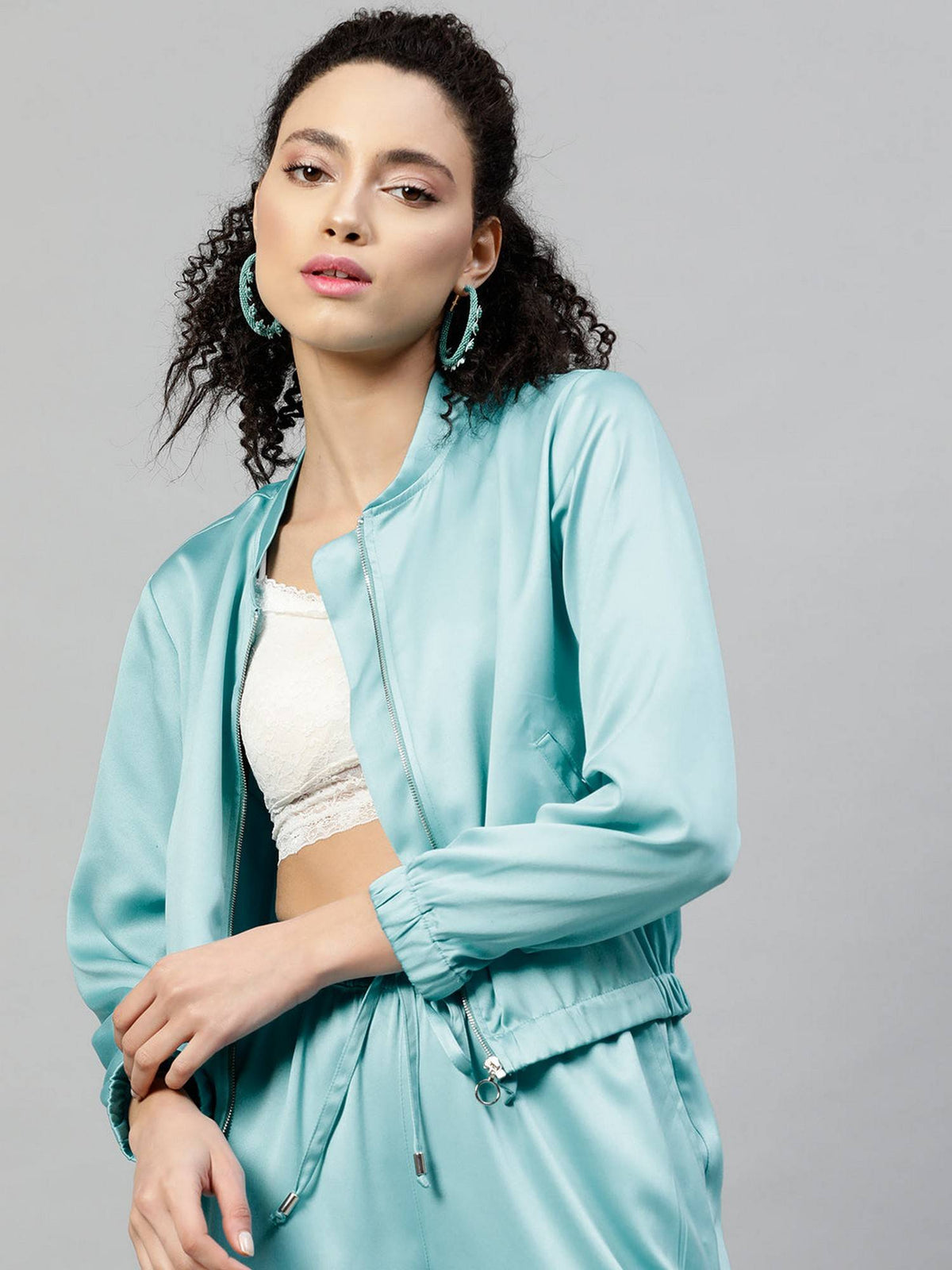 Satin Bomber Jacket | JC78 - view 25