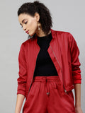 Satin Bomber Jacket | JC78 - view 7