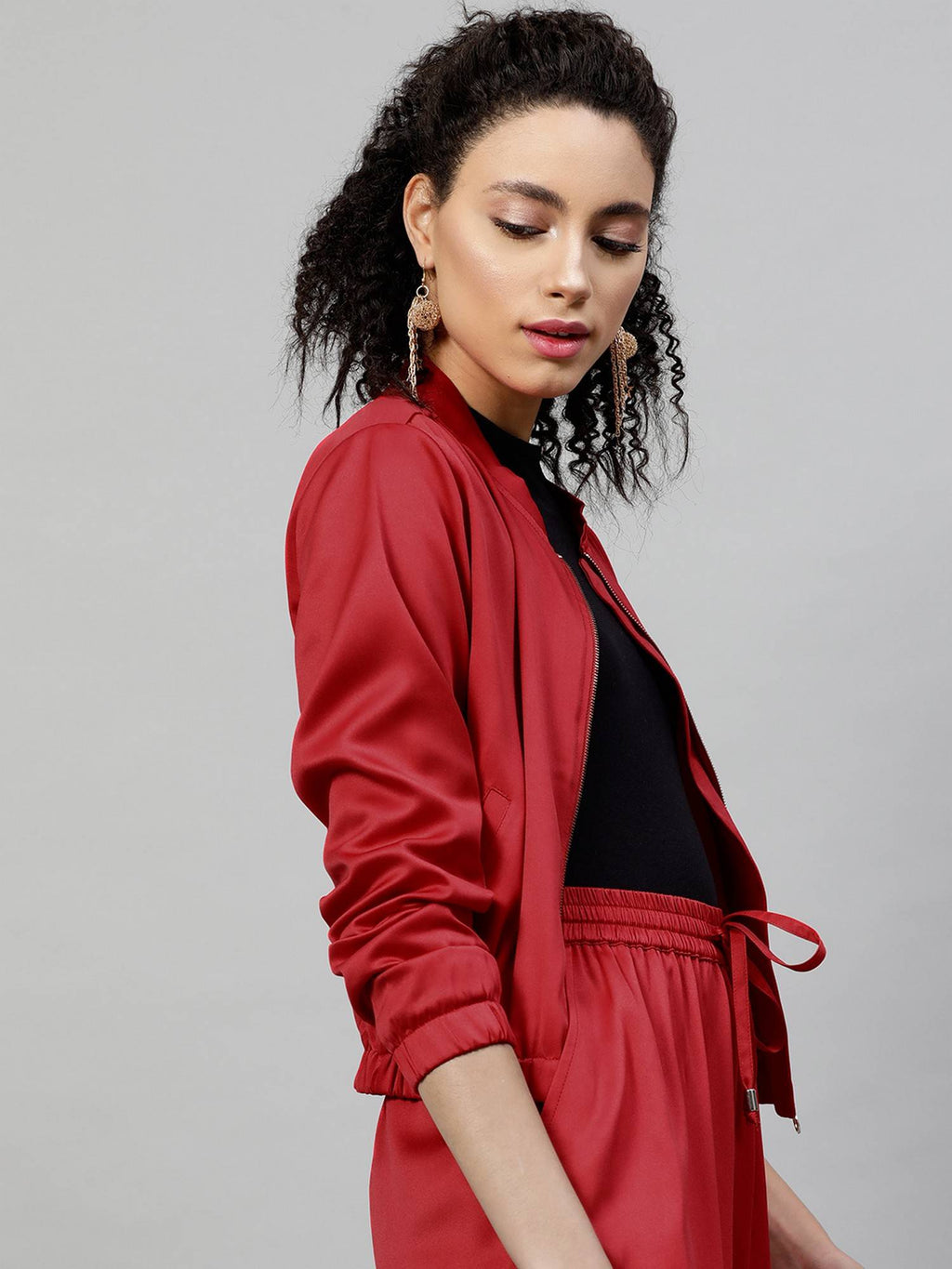 Satin Bomber Jacket | JC78 - view 9