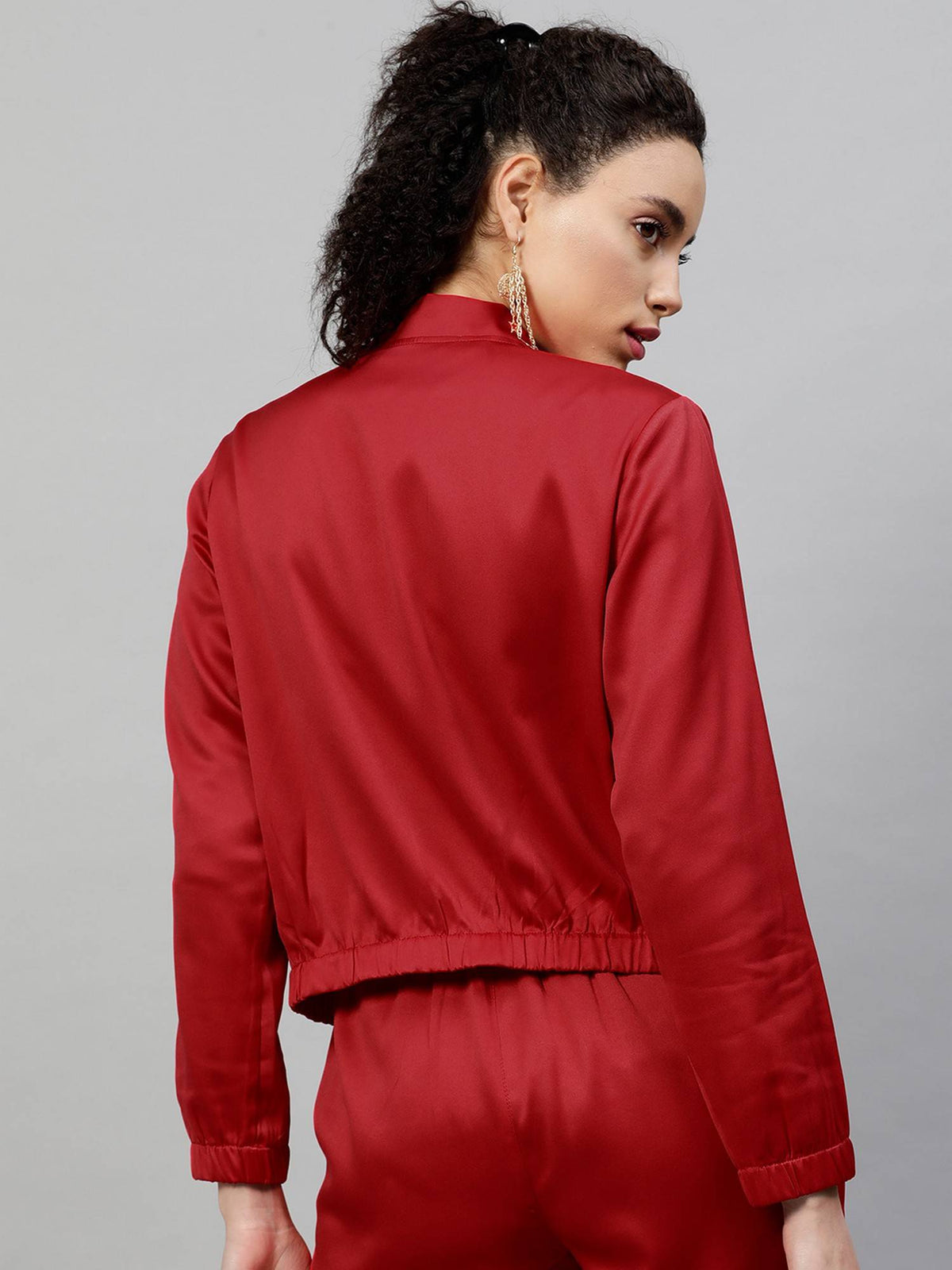 Satin Bomber Jacket | JC78 - view 10