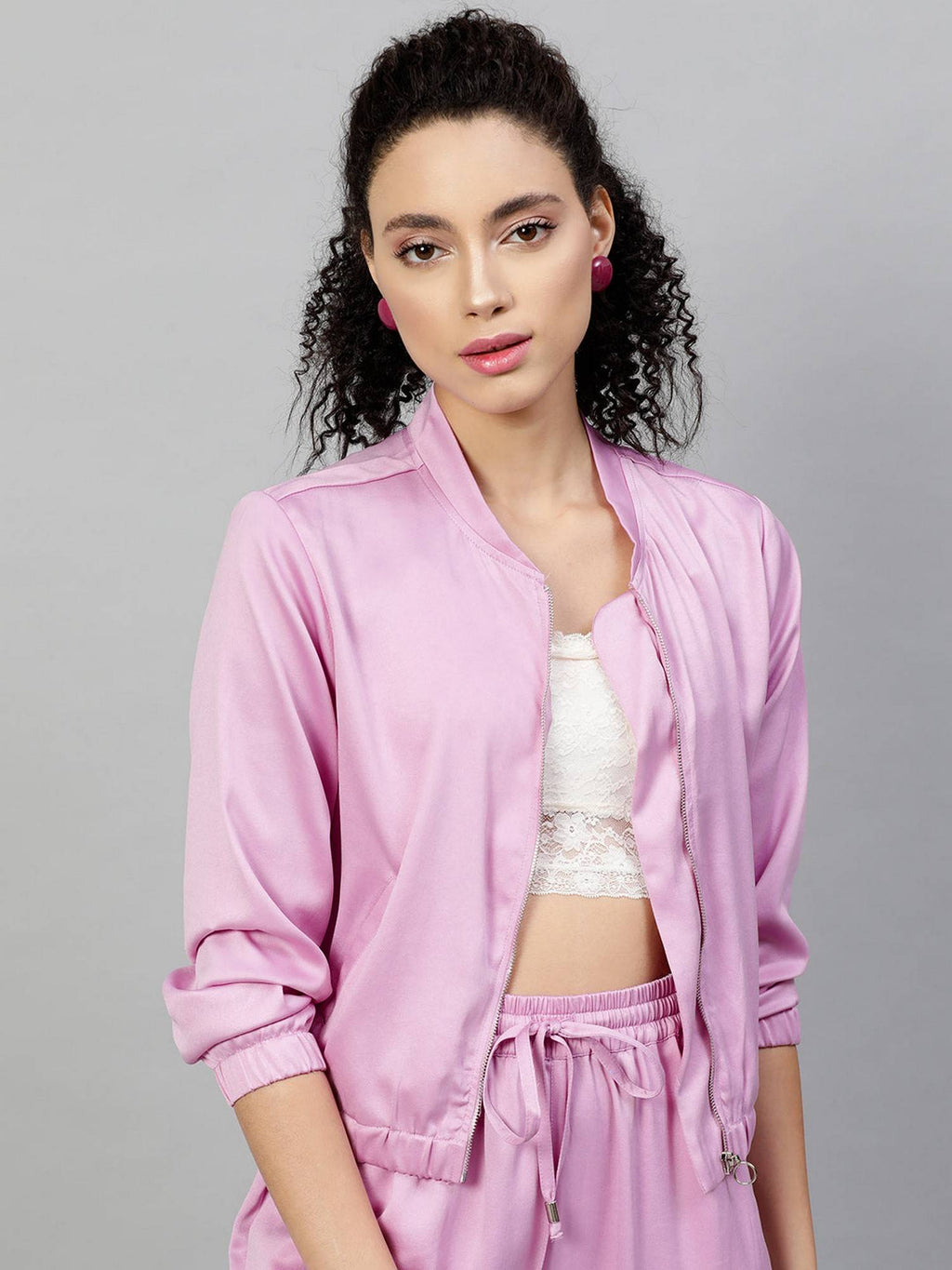 Satin Bomber Jacket | JC78 - view 25