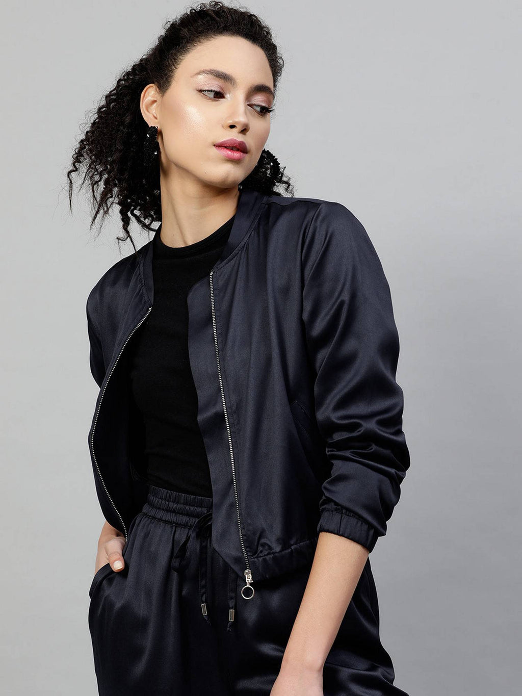 Satin Bomber Jacket | JC78 - view 13