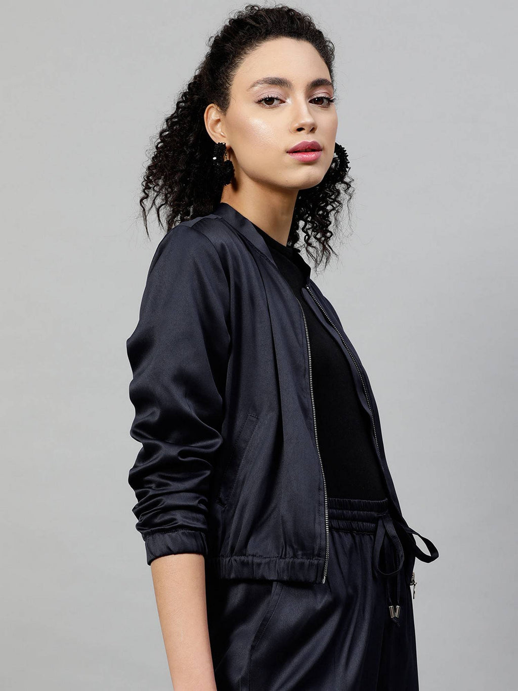 Satin Bomber Jacket | JC78 - view 14