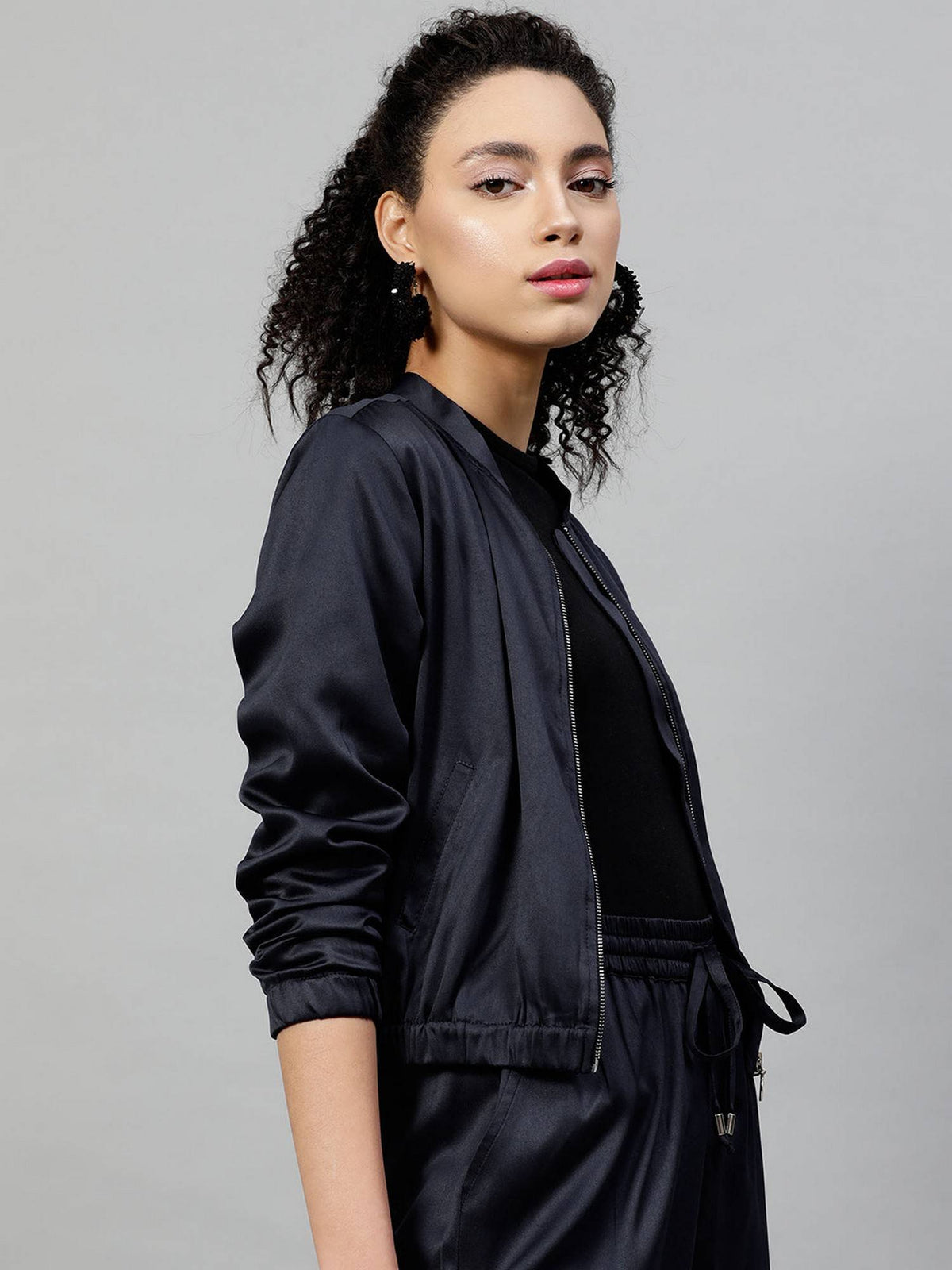 Satin Bomber Jacket | JC78 - view 14