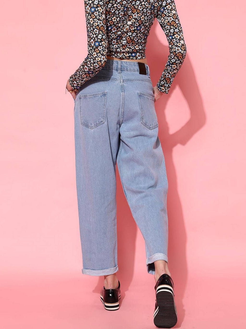 Bottom Fold Denim Jeans | ST23 - view 5