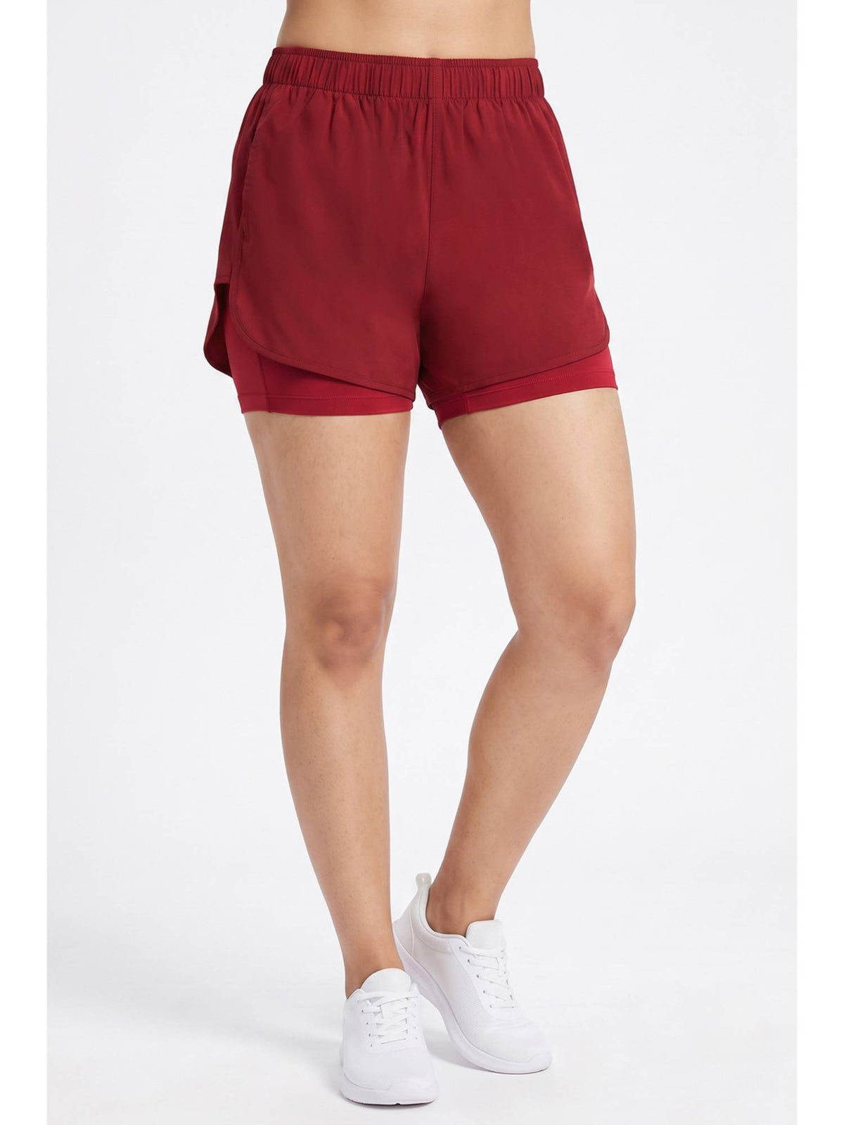 Zelocity Moisture Wicking Deep Claret Training Shorts - view 1