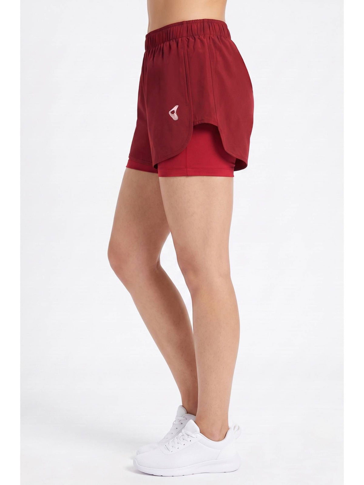 Zelocity Moisture Wicking Deep Claret Training Shorts - view 2