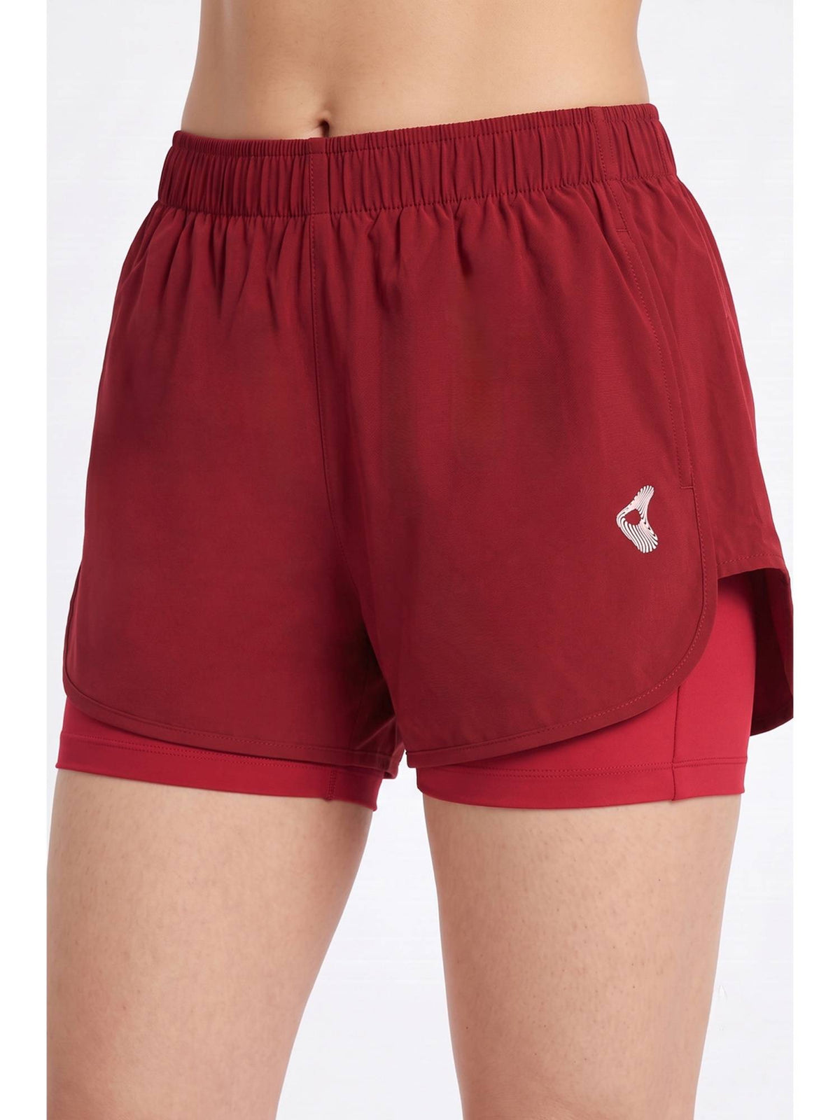Zelocity Moisture Wicking Deep Claret Training Shorts - view 4
