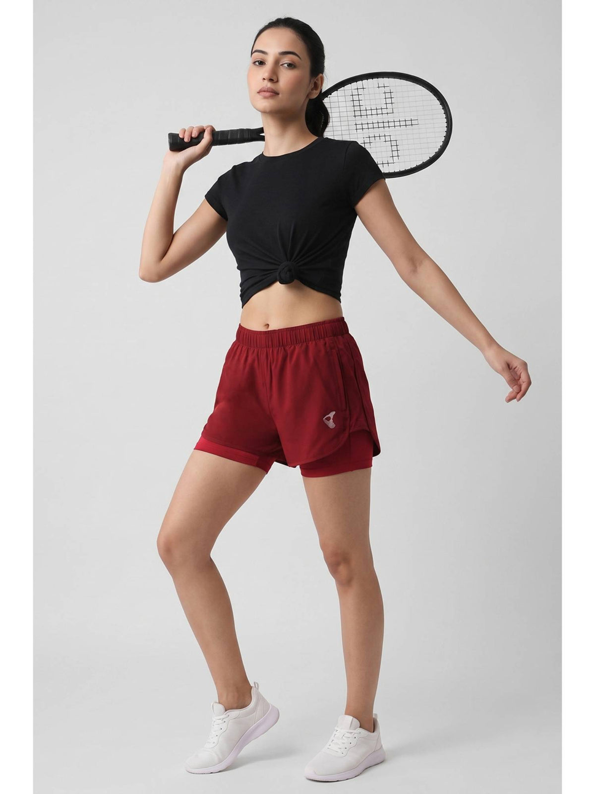 Zelocity Moisture Wicking Deep Claret Training Shorts - view 5