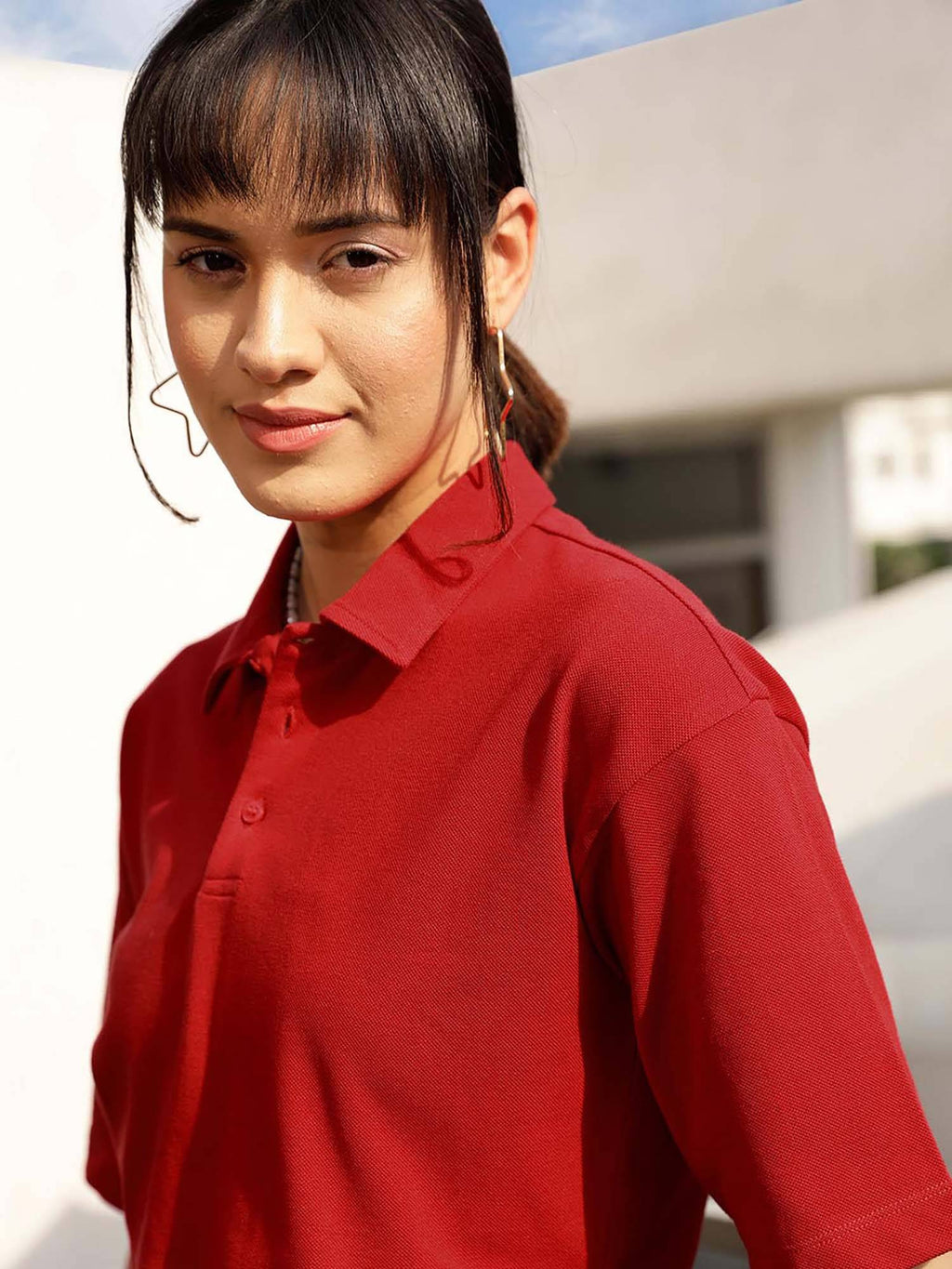 Solid Purple Polo T-Shirt | PW43 - view 19