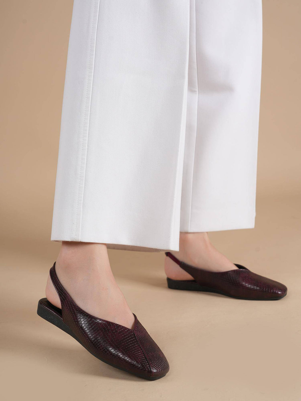 Women Maroon Sandals | SN09 - view 2