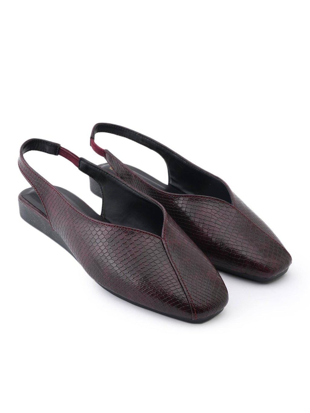 Women Maroon Sandals | SN09 - view 3