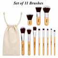Makeup Brush Collection – 11 Pcs Synthetic Brushes with Storage Bag | T32 - view 1