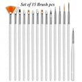 Nail Art Kit Brush Set Acrylic Uv Polish Brushes Tool Kit | T32 - view 1
