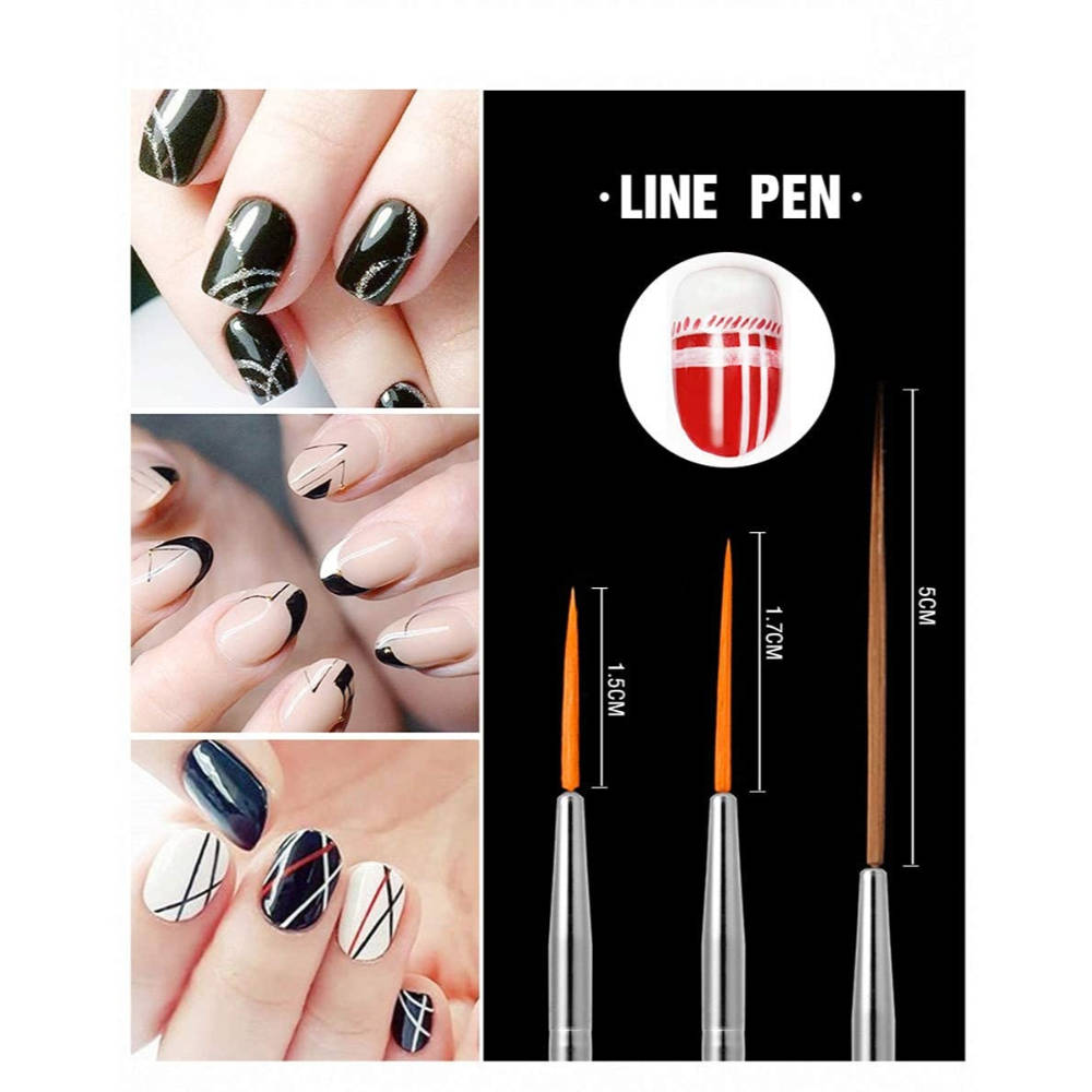 Nail Art Kit Brush Set Acrylic Uv Polish Brushes Tool Kit | T32 - view 5