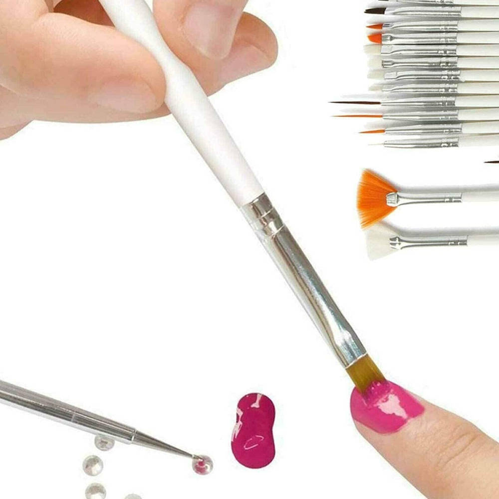 Nail Art Kit Brush Set Acrylic Uv Polish Brushes Tool Kit | T32 - view 8