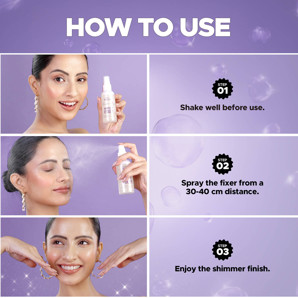 Shimmer Stay Makeup Fixer | F14 - view 5