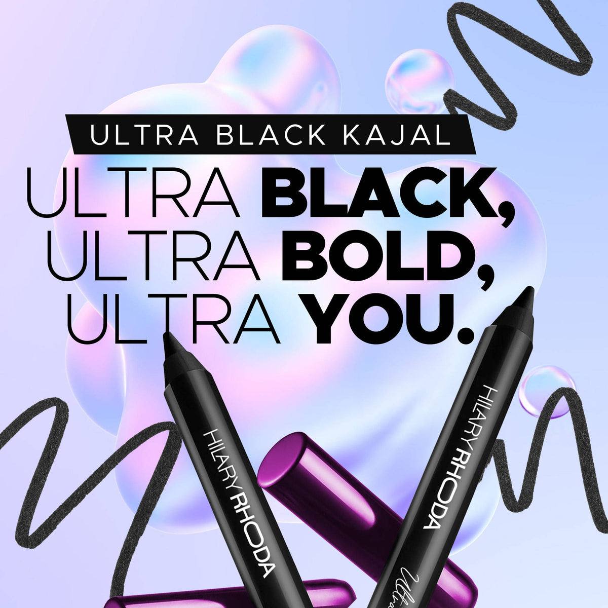 Ultra Black Waterproof Kajal | E20 - view 2