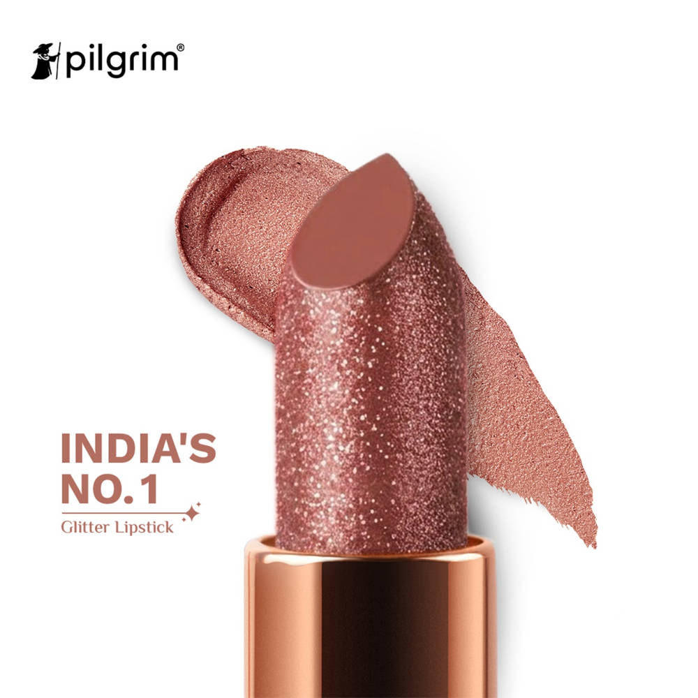 Dubai Bling Glitter Lipstick Soft Matte Finish, Non-Drying with Vitamin E - Jumeirah Jewel01 | L12 - view 1