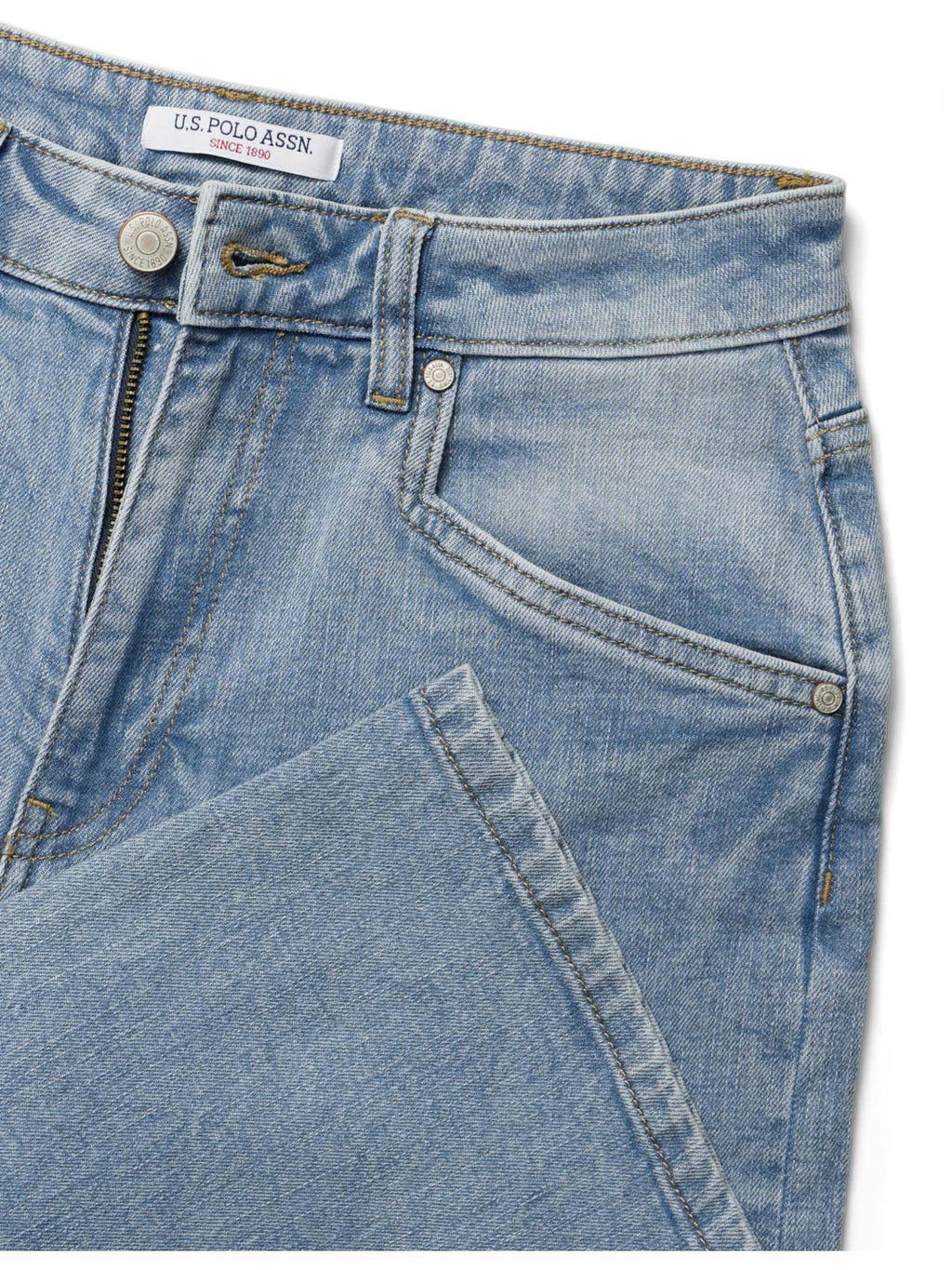 Women Blue Solid Wide Jeans | WL90 - view 2