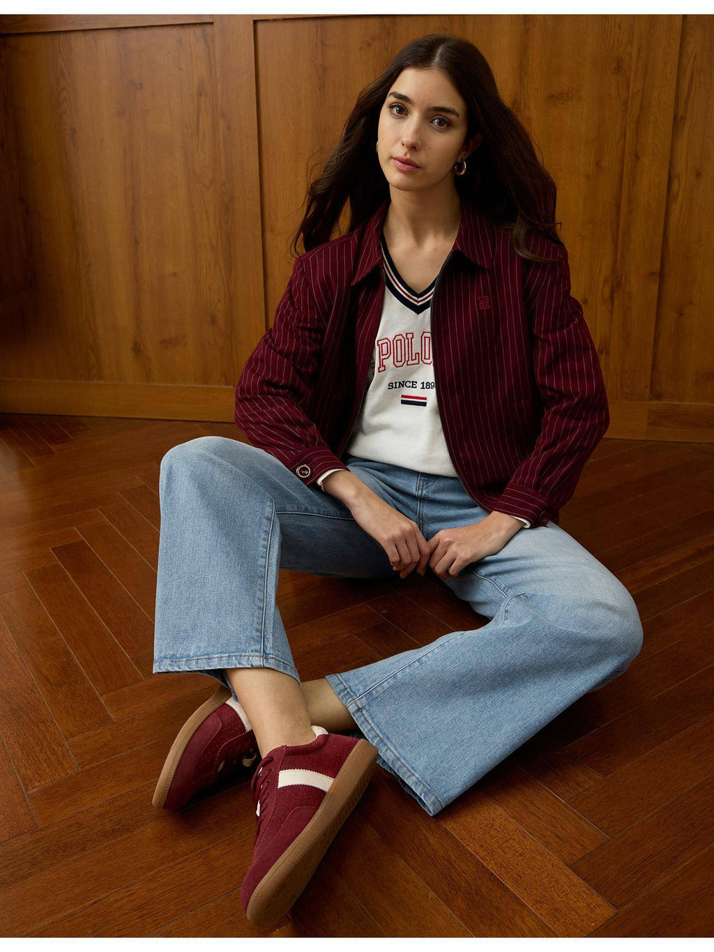 Women Blue Solid Wide Jeans | WL90 - view 6