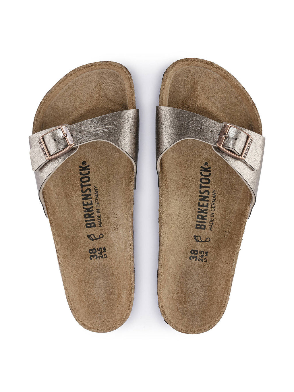 Madrid Solid Beige Narrow Width Women One-strap Sandals | SD89 - view 4