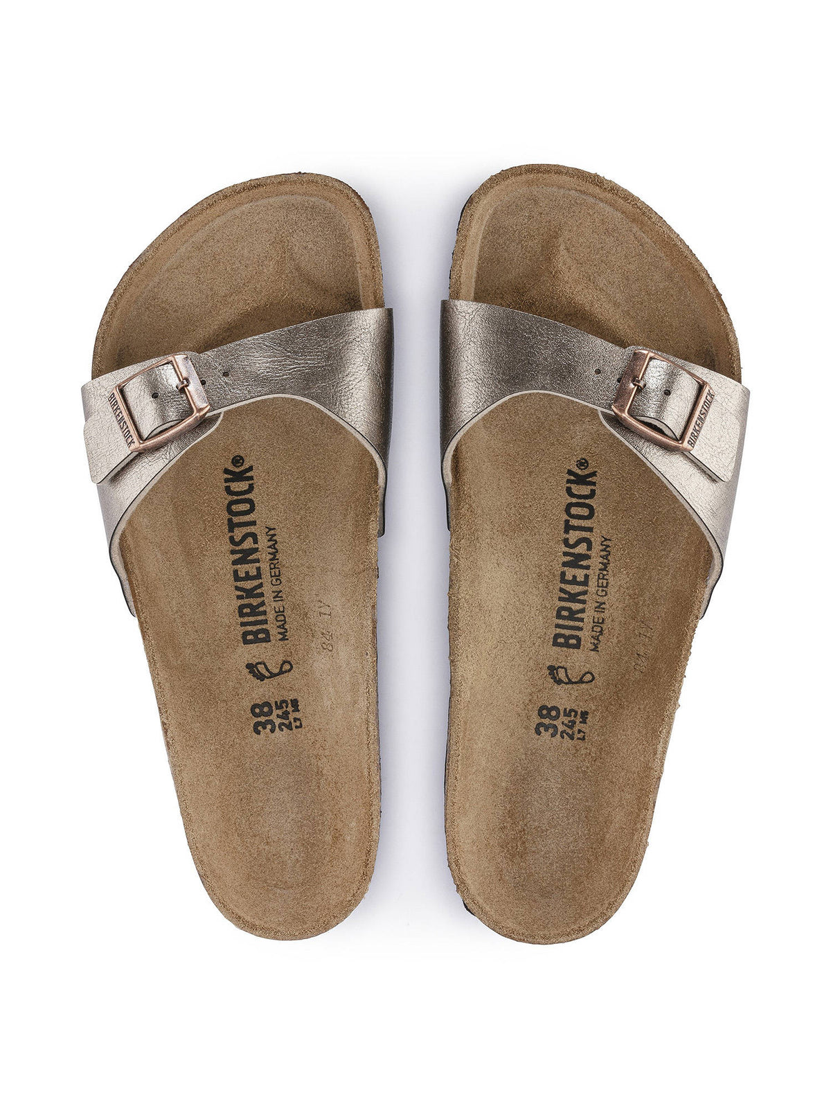 Madrid Solid Beige Narrow Width Women One-strap Sandals | SD89 - view 4