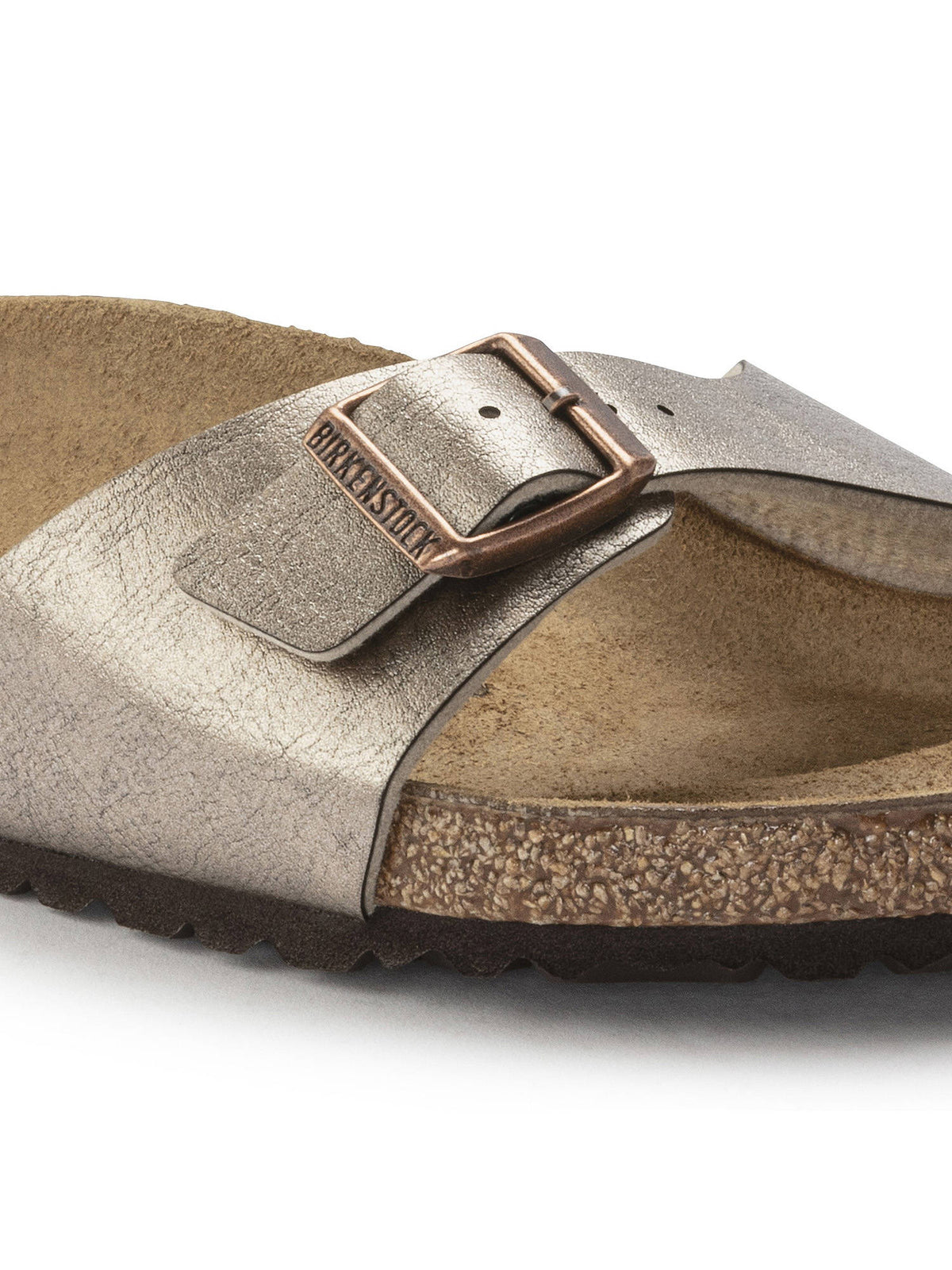 Madrid Solid Beige Narrow Width Women One-strap Sandals | SD89 - view 5