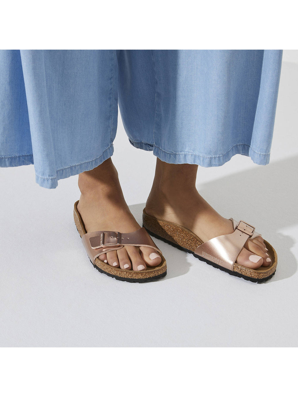 Madrid Copper Narrow Width Women One-Strap Flats | SD89 - view 2