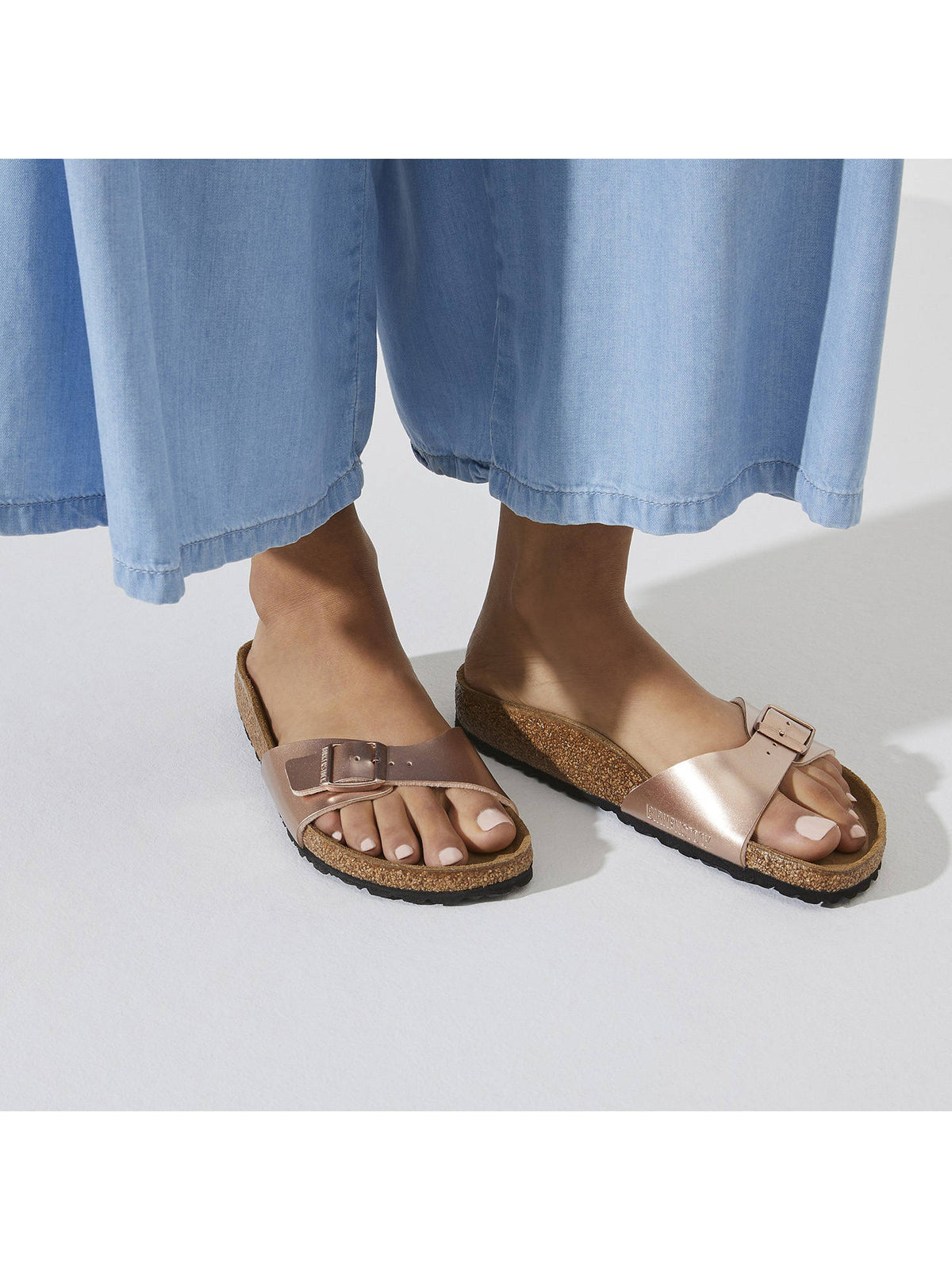 Madrid Copper Narrow Width Women One-Strap Flats | SD89 - view 2