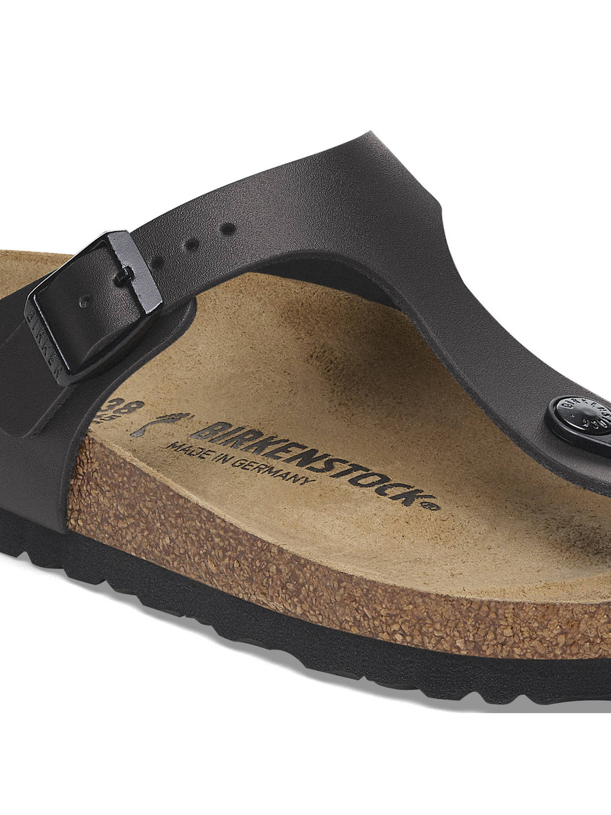 Gizeh Unisex Black Natural Leather Sandals | SD89 - view 5