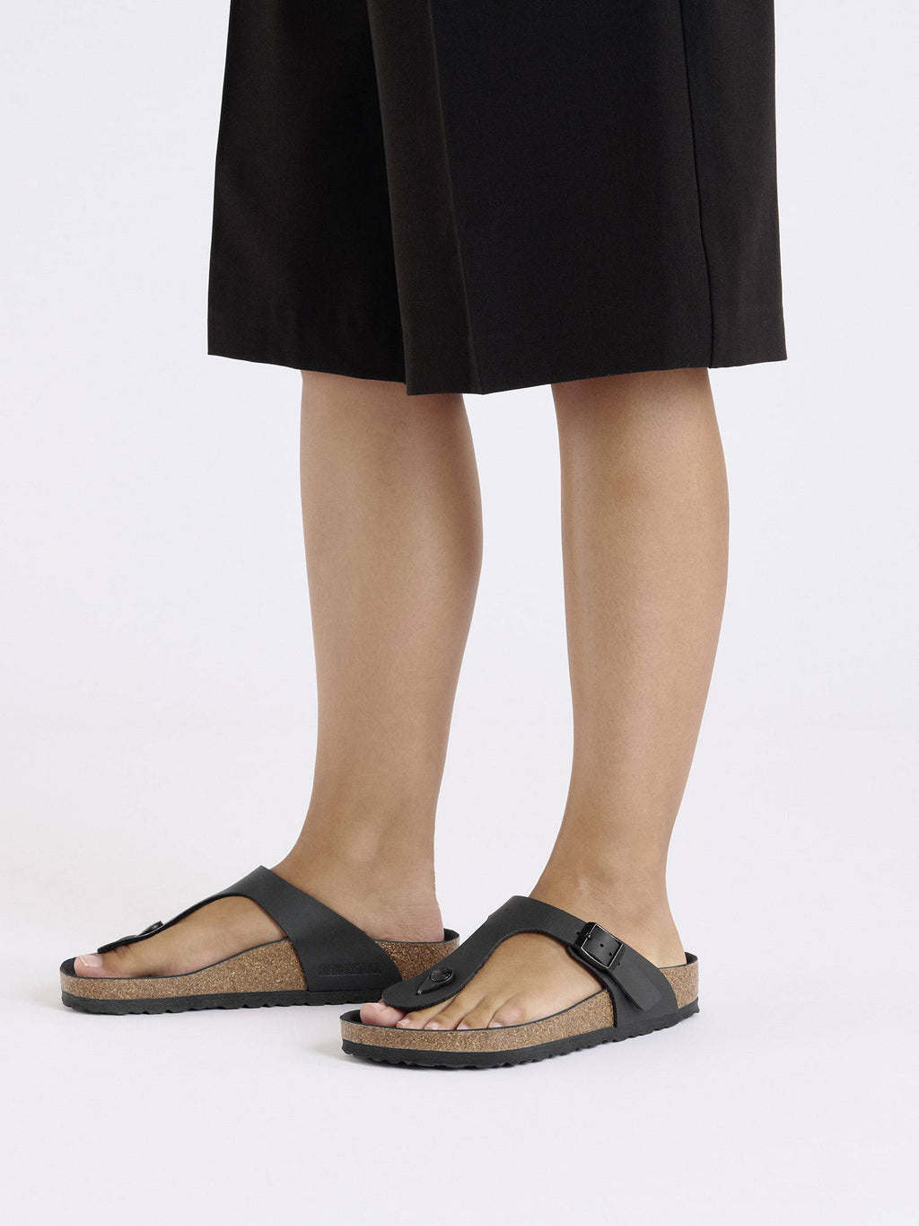 Gizeh Unisex Triples Black Birko-Flor Sandals | SD89 - view 2