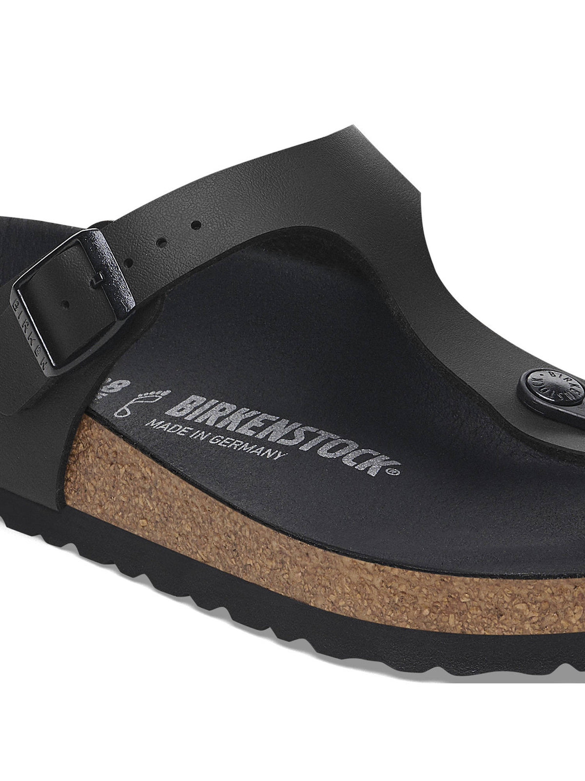 Gizeh Unisex Triples Black Birko-Flor Sandals | SD89 - view 5