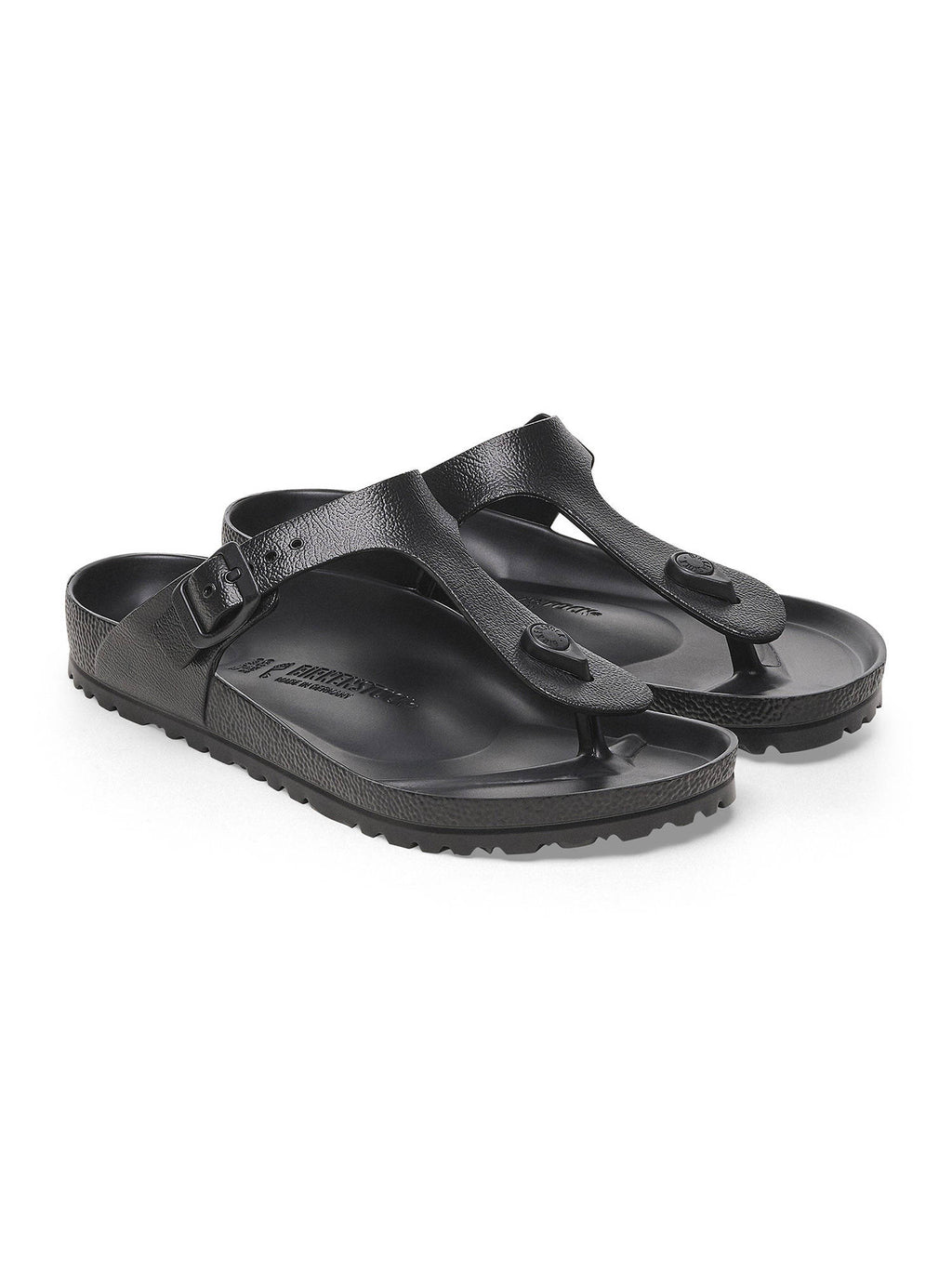 Gizeh Black Solid Regular Width Sandals | SD89 - view 1