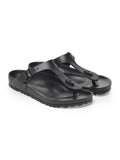 Gizeh Black Solid Regular Width Sandals | SD89 - view 1