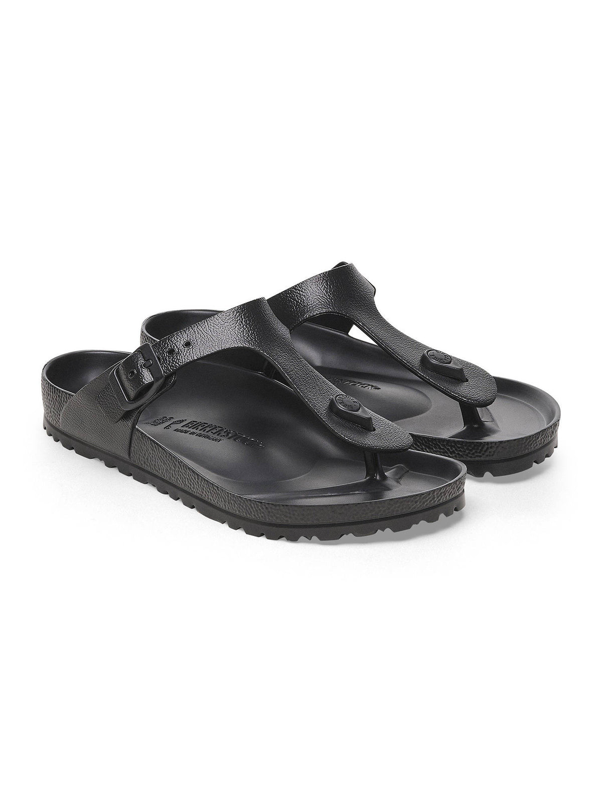 Gizeh Black Solid Regular Width Sandals | SD89 - view 1